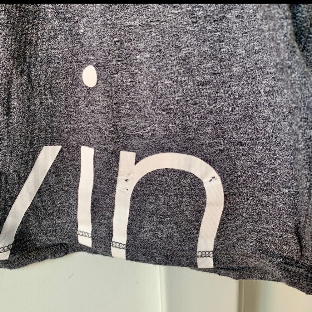 Calvin Klein Grey Performance Open Back Crop Top - Picture 4 of 6